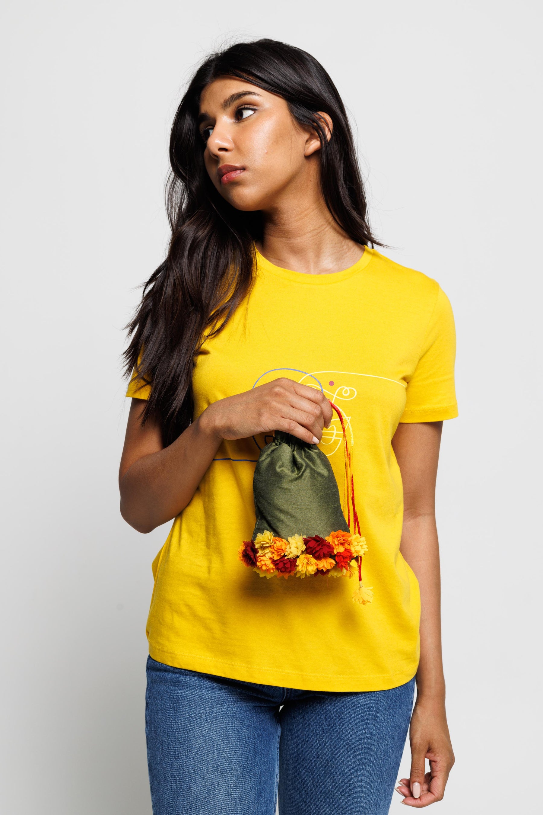 Strings of Marigold Potli