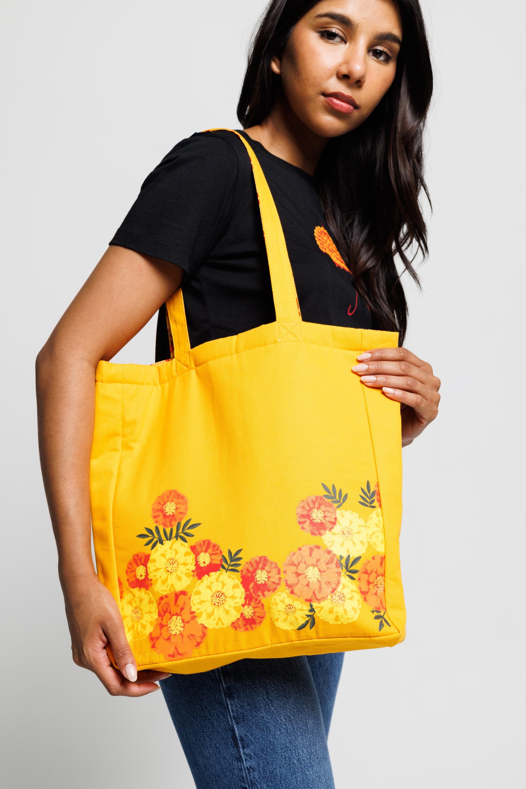 Field of Marigolds Tote Bag